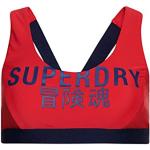 Superdry Swimwear Logo Crop Top Bright Red 42 Muje