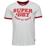 Camisetas grises de manga corta vintage Superdry Vintage talla S para hombre 
