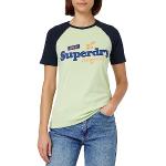 Camisetas verdes de manga corta vintage Superdry Vintage talla XL para mujer 