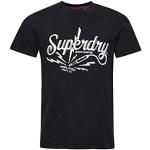 Camisetas negras de manga corta vintage Superdry Vintage talla S para hombre 