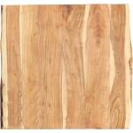 Mesas marrones de madera maciza de madera  rebajadas barnizadas 