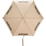 Paraguas beige de poliester con logo MOSCHINO Talla Única para mujer 