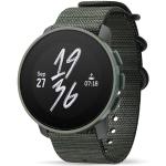 Relojes verdes de acero de pulsera rebajados impermeables con GPS con medidor de frecuencia cardíaca Zafiro para multi-sport militares Suunto 9 para mujer 