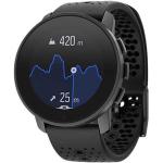 Relojes negros de acero inoxidable de pulsera con alarma con medidor de frecuencia cardíaca para multi-sport Suunto 9 para mujer 