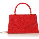 Bolsos clutch rojos vintage de encaje Swankyswans para mujer 