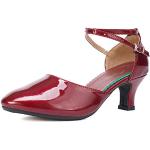Zapatillas antideslizantes rojas de goma con lentejuelas talla 37 para mujer 