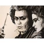 Wee Blue Coo Sweeny Todd Johnny Depp Wayne Maguire Unframed Art Print Poster Wall Decor 12x16 inch P�ster pared