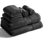 Juegos de toallas negros de algodón rebajados 70x140 