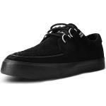 T.U.K. Vegan Creeper Sneaker - Zapatos Hombre y Mujer - Color Black Suede - Zapatos con Cordones Estilo Puck, Gótico y Rockero - Talla EU40