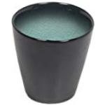 Vasos negros de esmalte de agua de 150 ml en pack de 6 piezas 