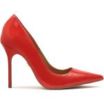 Zapatos rojos de tacón con tacón de aguja talla 35 para mujer 
