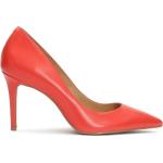 Zapatos rojos de tacón con tacón de aguja talla 35 para mujer 