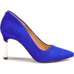 Zapatos azules de piel de tacón rebajados con tacón de aguja R.Polański talla 35 para mujer 