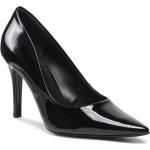 Zapatos negros de charol de charol con tacón de aguja Ryłko para mujer 
