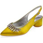 Sandalias amarillas de tiras acolchadas talla 35 para mujer 