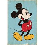 Pósters de películas Disney Mickey Mouse vintage con motivo de Navidad 
