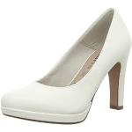 Zapatos blancos de sintético de tacón Tamaris talla 40 para mujer 