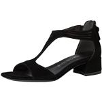 Sandalias negras de sintético de cuero con tacón de 3 a 5cm Tamaris talla 38 para mujer 