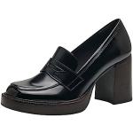 Zapatos derby negros de sintético con tacón de 7 a 9cm formales acolchados Tamaris talla 38 para mujer 
