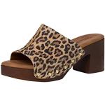 Sandalias marrones de sintético de cuero rebajadas leopardo Tamaris talla 37 para mujer 