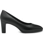 Zapatos negros de cuero de tacón rebajados oficinas Tamaris talla 40 para mujer 