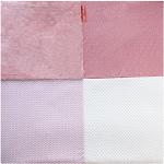 DOUDOU ET Compagnie Tapizado mosáico rosa y blanco – 100 x 100 cm