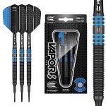 Target Darts Vapor 8 Black Blue 18G Soft Tip Darts Set Dardos de Punta Blanda, Azul, 18 g
