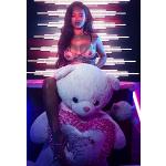 Target Store Rihanna with Bear - Póster enrollado (30,5 x 45,7 cm)
