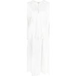 Vestidos blancos de viscosa de manga larga manga larga LANVIN con borlas talla S para mujer 