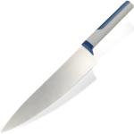 Tasty Cuchillo de chef de 20 cm, hoja afilada de acero inoxidable, cuchillo de cocina duradero con mango ergonómico suave al tacto, color: azul, gris