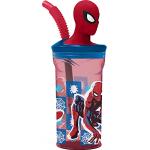 Vajillas infantiles azules de plástico Spiderman aptas para microondas infantiles 