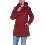 Abrigos rojos con capucha  con cuello alto impermeables, transpirables Tatonka talla XS para mujer 
