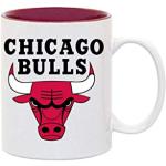 Taza de café con dos tonos, diseño de Chicago Bulls