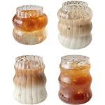 Copas transparentes de vidrio de agua de 650 ml aptas para lavavajillas vintage 