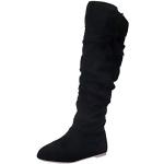 Sandalias negras de piel tipo botín con tacón de cuña con cordones talla 39 para mujer 