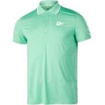 Camisetas deportivas verdes de poliester manga corta transpirables informales con logo talla XS para hombre 