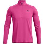 Camisetas deportivas rosas manga larga informales talla S para hombre 