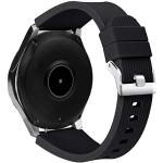 tecinity Correa Compatible con Samsung Galaxy Watch 3 45mm/Galaxy Watch 46mm, 22mm Silicona Pulsera para Huawei Watch GT 46mm/GT2 46mm/GT2e 46mm/GT2 Pro (Negro)