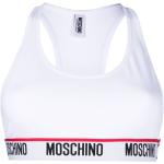 Sujetadores deportivos blancos de algodón con logo MOSCHINO talla XS para mujer 