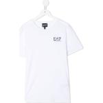 Camisetas blancas de algodón de manga corta rebajadas manga corta con cuello redondo con logo Armani Emporio Armani talla XXS para mujer 