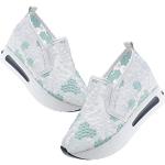 Sneakers verdes sin cordones para San Valentín informales floreados talla 42 para mujer 