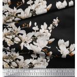 Pañuelos Estampados lila de poliester floreados con motivo de flores talla XL para mujer 