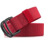 Cinturones elásticos rojos de lona para navidad largo 120 militares talla XL para mujer 
