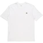 Camisetas deportivas blancas de poliester manga corta con cuello redondo cocodrilo Lacoste talla XL para mujer 
