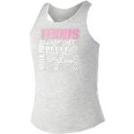 Camisetas grises de tirantes infantiles Tennis Point 10 años 