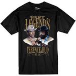 Terence Hill Bud Spencer - Camiseta de manga corta, diseño de Bud & Terence (negro) Negro M