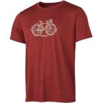 Camisetas deportivas orgánicas rojas de algodón rebajadas manga corta Ternua talla S de materiales sostenibles para hombre 