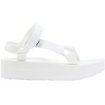 Sandalias blancas de goma de verano con velcro Teva talla 39 de materiales sostenibles para mujer 