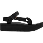 Sandalias negras de goma de verano con velcro Teva talla 39 de materiales sostenibles para mujer 