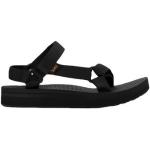 Sandalias negras de poliester de tacón con velcro Teva talla 39 de materiales sostenibles para mujer 